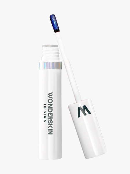 Wonderskin Wonder Blading Lip Stain Masque in branded component on a light gray background